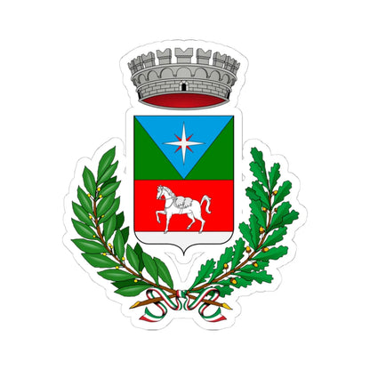 Bizzarone-Stemma (Italy) (Coat of Arms) STICKER Vinyl Kiss-Cut Decal 4 Inch White - The Sticker Space