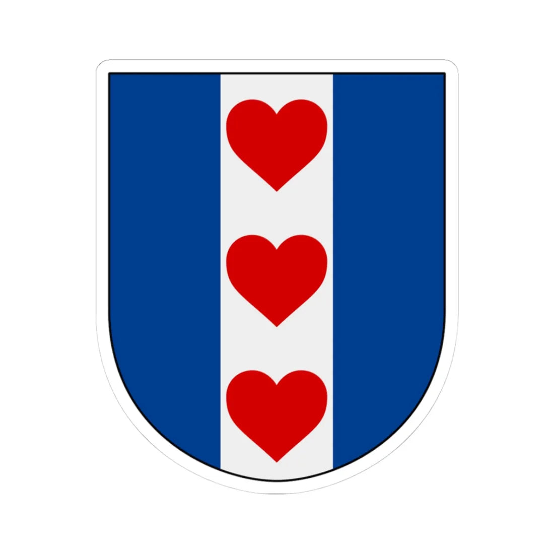 Bjälbo församling vapen (Sweden) (Coat of Arms) STICKER Vinyl Kiss-Cut Decal 3 Inch White - The Sticker Space