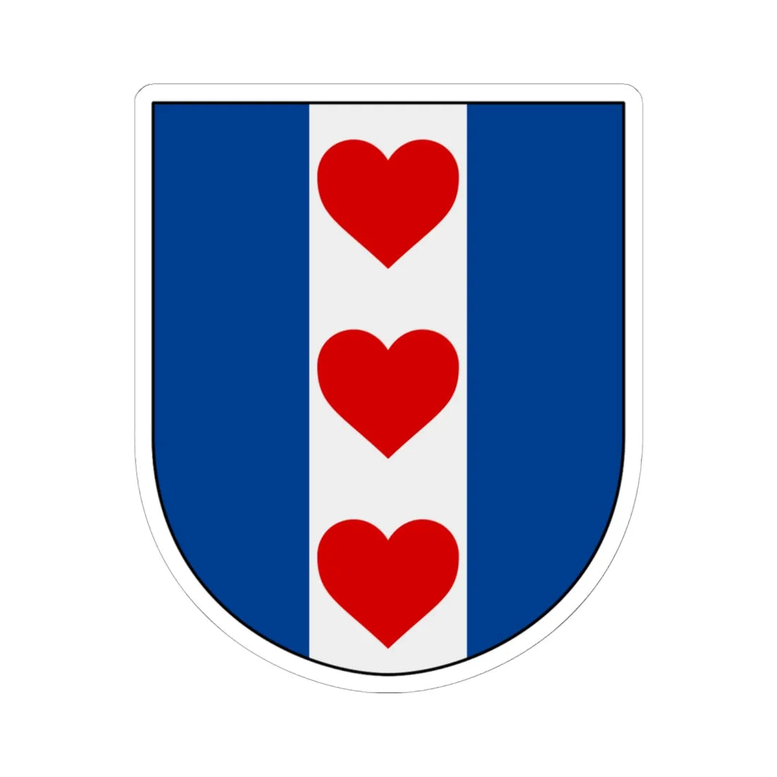 Bjälbo församling vapen (Sweden) (Coat of Arms) STICKER Vinyl Kiss-Cut Decal 6 Inch White - The Sticker Space