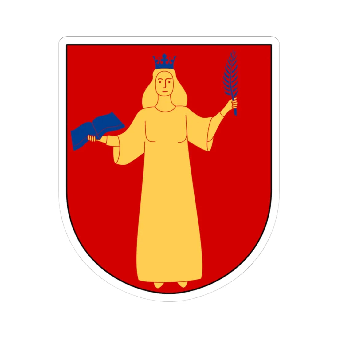 Bjäre vapen (Sweden) (Coat of Arms) STICKER Vinyl Kiss-Cut Decal 3 Inch White - The Sticker Space