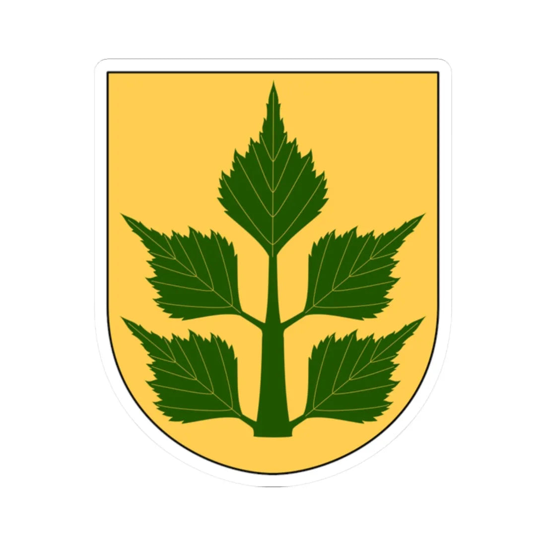 Björkekind vapen (Sweden) (Coat of Arms) STICKER Vinyl Kiss-Cut Decal 2 Inch White - The Sticker Space