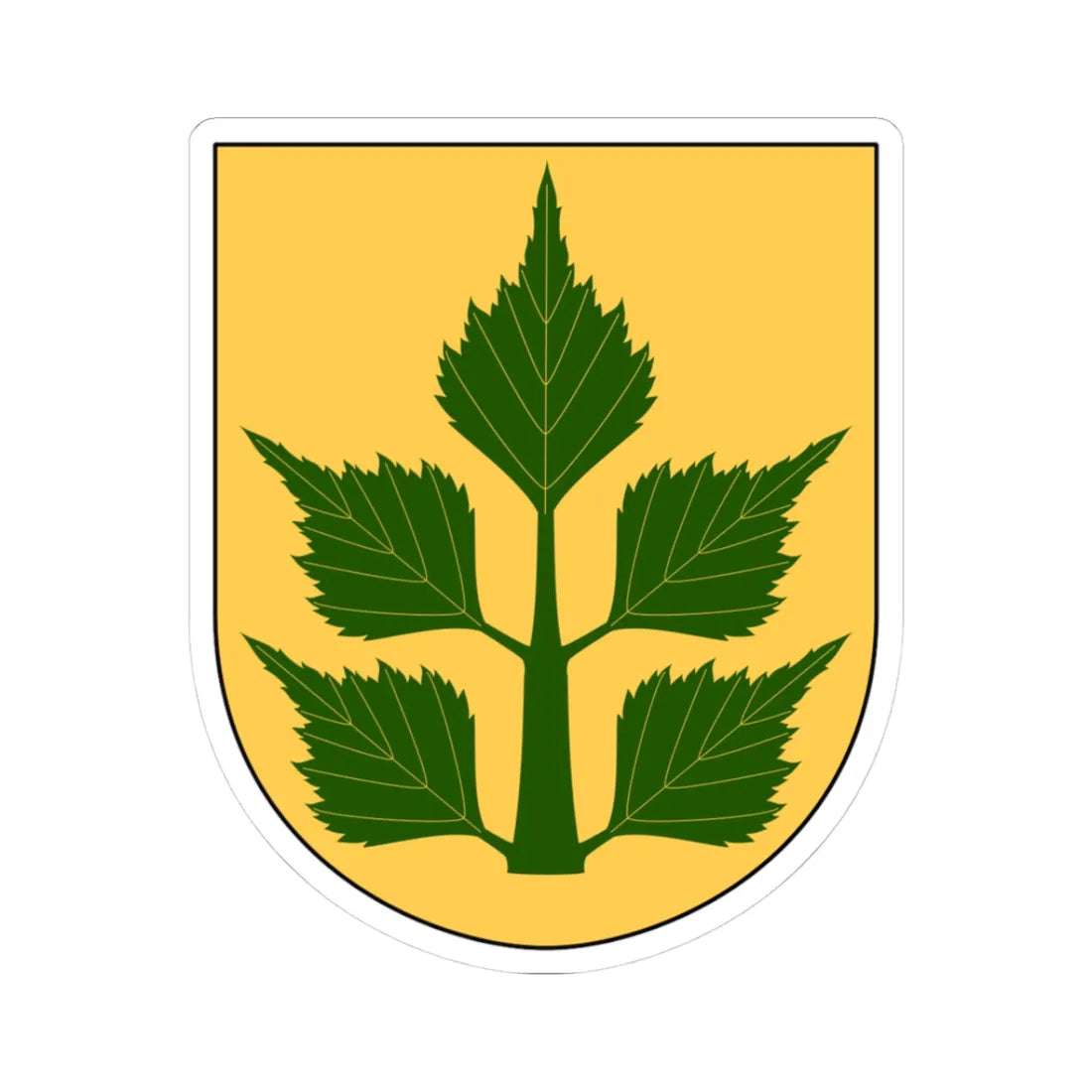 Björkekind vapen (Sweden) (Coat of Arms) STICKER Vinyl Kiss-Cut Decal 3 Inch White - The Sticker Space