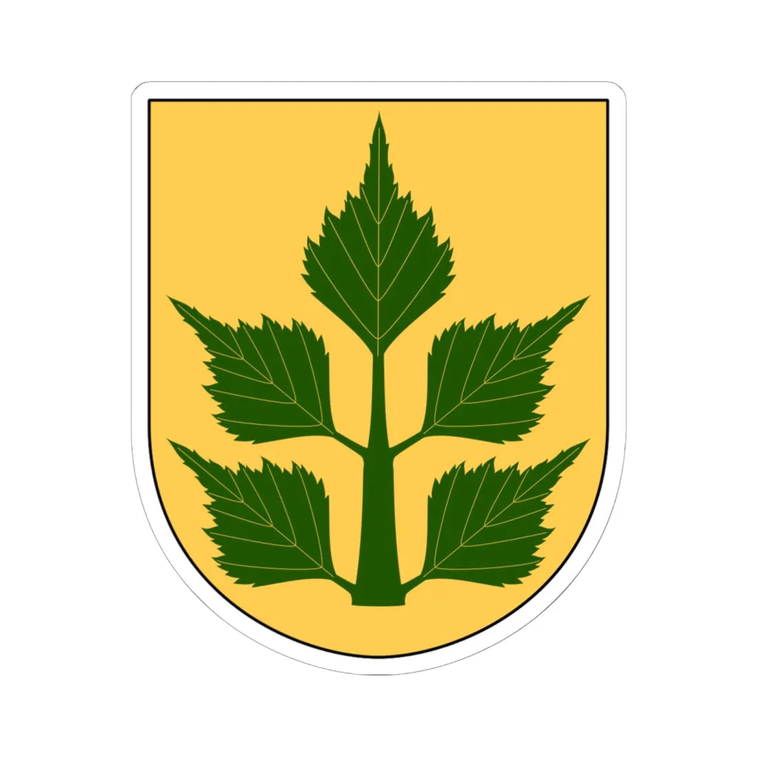 Björkekind vapen (Sweden) (Coat of Arms) STICKER Vinyl Kiss-Cut Decal 6 Inch White - The Sticker Space