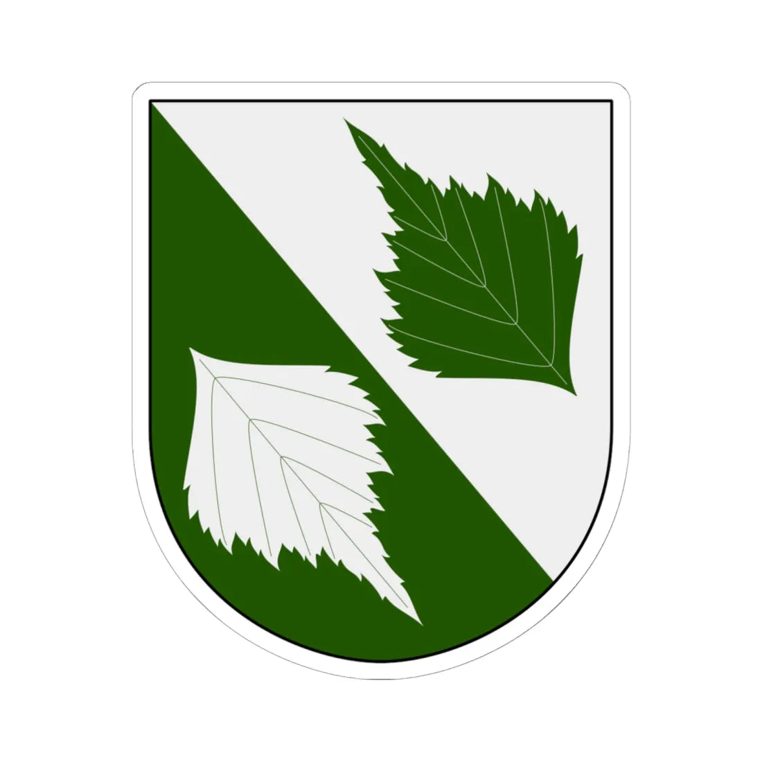 Björklinge vapen (Sweden) (Coat of Arms) STICKER Vinyl Kiss-Cut Decal 6 Inch White - The Sticker Space