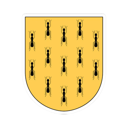 Bjärtrå vapen (Sweden) (Coat of Arms) STICKER Vinyl Kiss-Cut Decal 2 Inch White - The Sticker Space