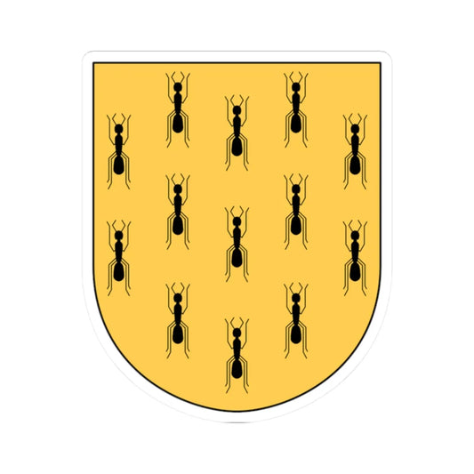 Bjärtrå vapen (Sweden) (Coat of Arms) STICKER Vinyl Kiss-Cut Decal 2 Inch White - The Sticker Space