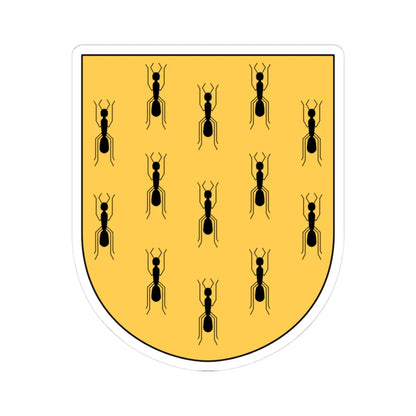 Bjärtrå vapen (Sweden) (Coat of Arms) STICKER Vinyl Kiss-Cut Decal 3 Inch White - The Sticker Space