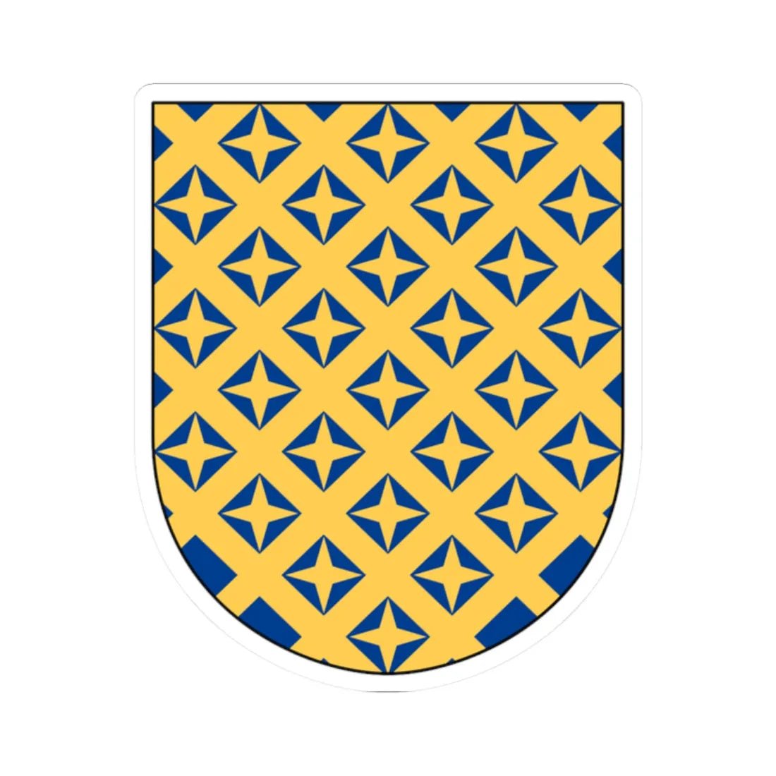 Bjuråker vapen (Sweden) (Coat of Arms) STICKER Vinyl Kiss-Cut Decal 2 Inch White - The Sticker Space