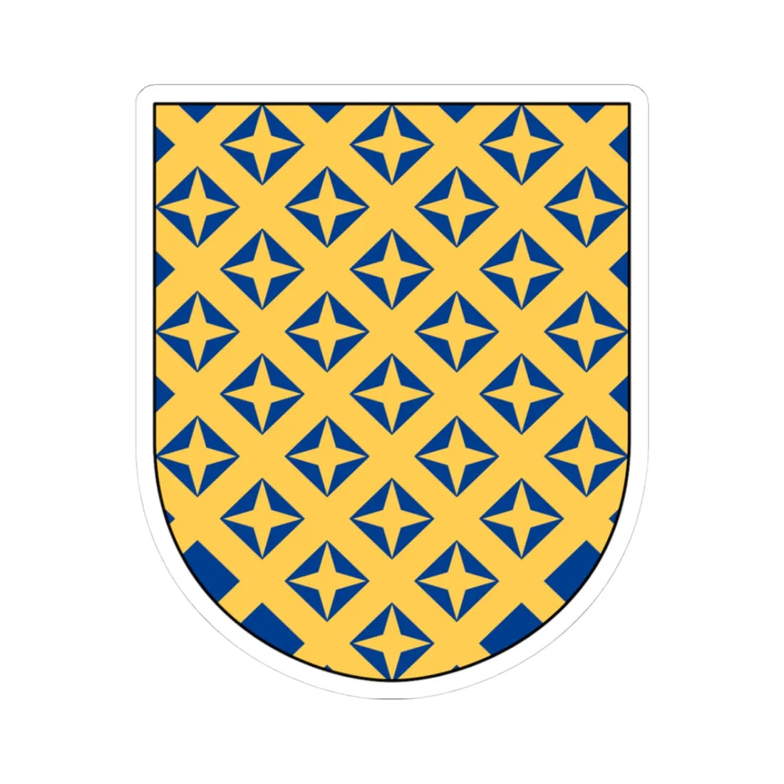 Bjuråker vapen (Sweden) (Coat of Arms) STICKER Vinyl Kiss-Cut Decal 3 Inch White - The Sticker Space