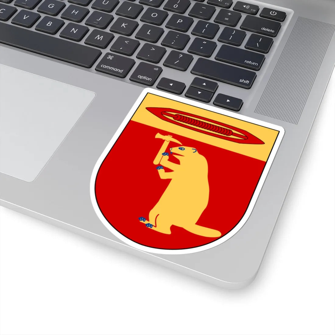 Bjursås vapen (Sweden) (Coat of Arms) STICKER Vinyl Kiss-Cut Decal - The Sticker Space