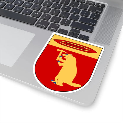 Bjursås vapen (Sweden) (Coat of Arms) STICKER Vinyl Kiss-Cut Decal - The Sticker Space