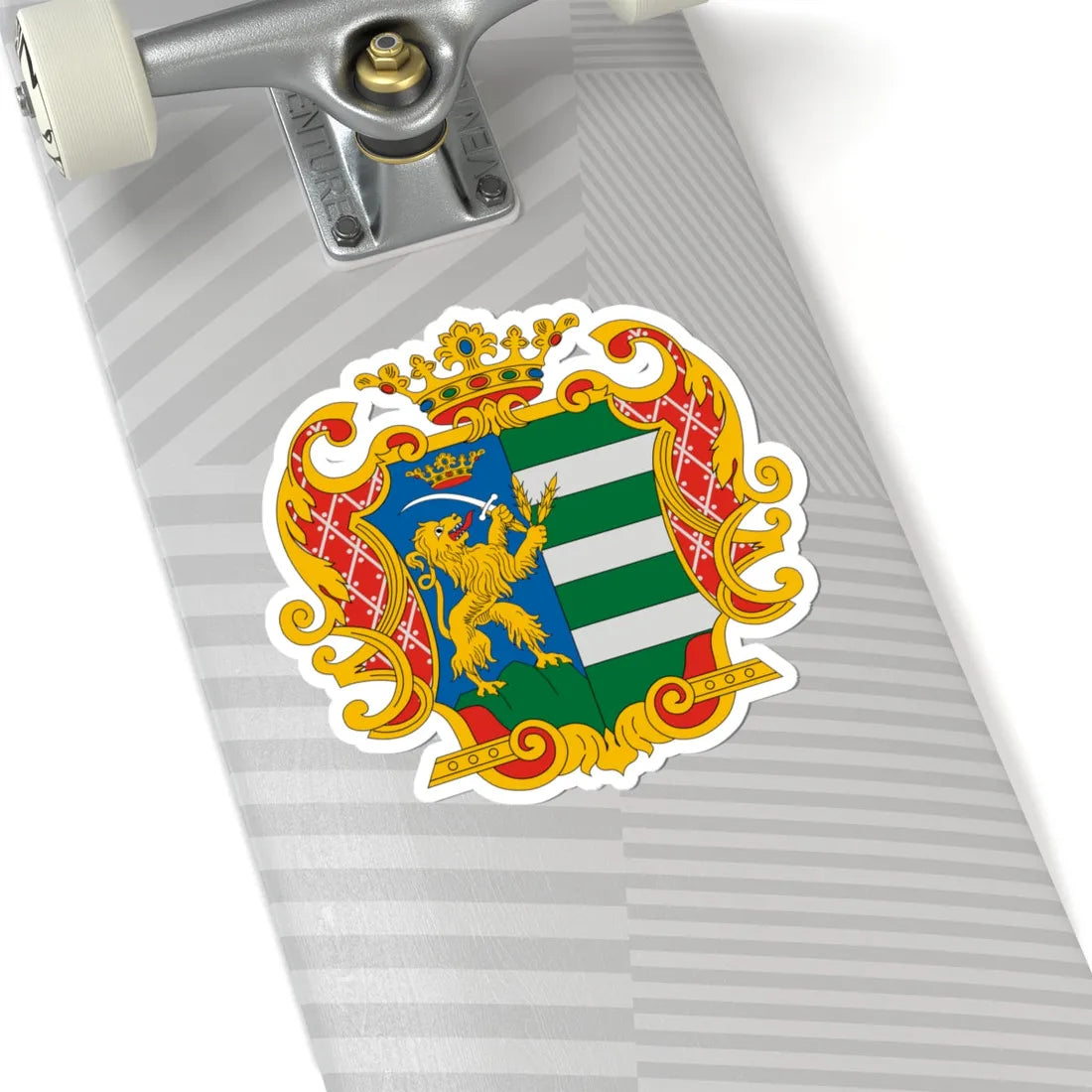 Békés departemento blazono (Hungary) (Coat of Arms) STICKER Vinyl Kiss-Cut Decal - The Sticker Space