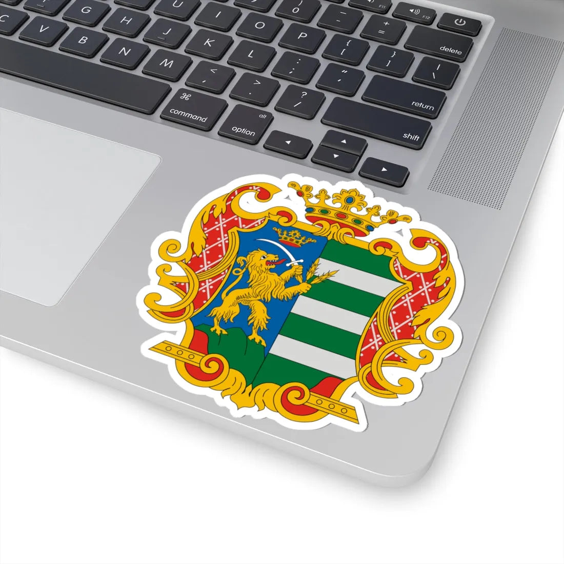 Békés departemento blazono (Hungary) (Coat of Arms) STICKER Vinyl Kiss-Cut Decal - The Sticker Space