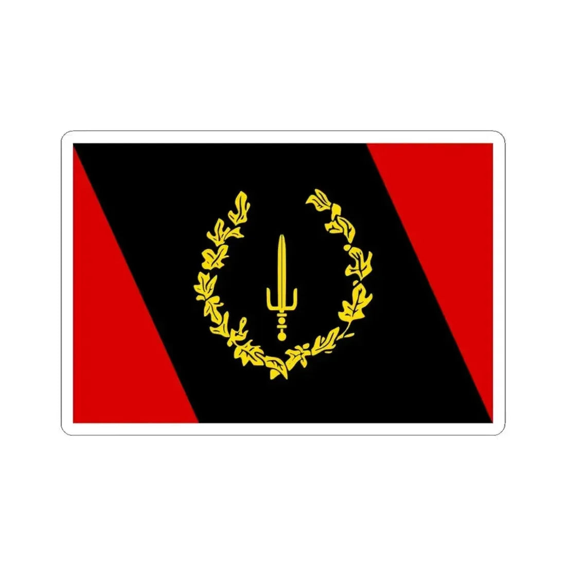 Black American Heritage flag (United States) STICKER Vinyl Kiss-Cut Decal 4 Inch White - The Sticker Space