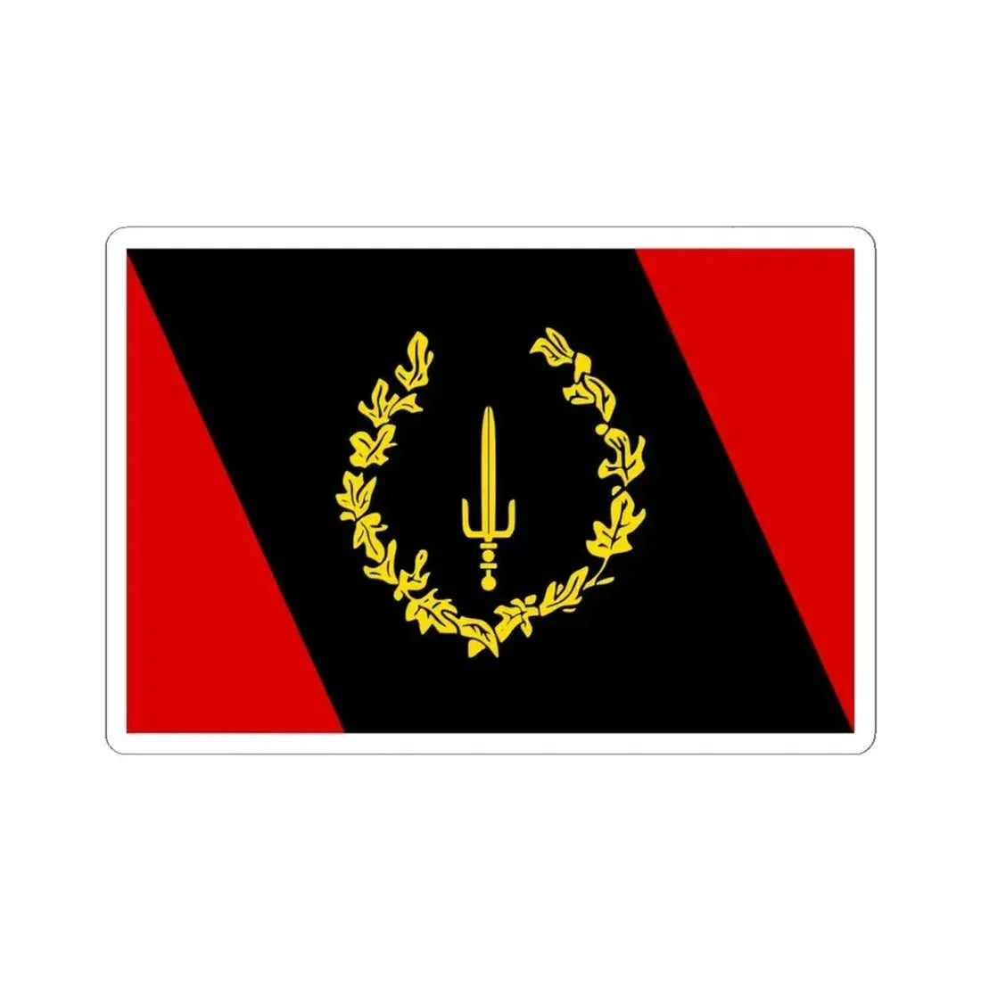 Black American Heritage flag (United States) STICKER Vinyl Kiss-Cut Decal 6 Inch White - The Sticker Space