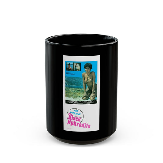 BLACK APHRODITE 1977 Movie Poster - Black Coffee Mug-15oz-The Sticker Space