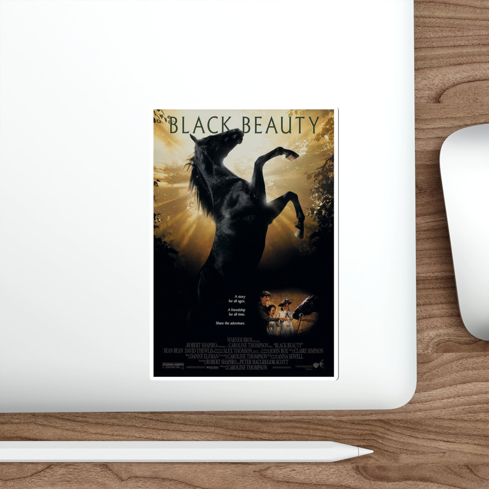 Black Beauty 1994 Movie Poster STICKER Vinyl Die-Cut Decal-The Sticker Space