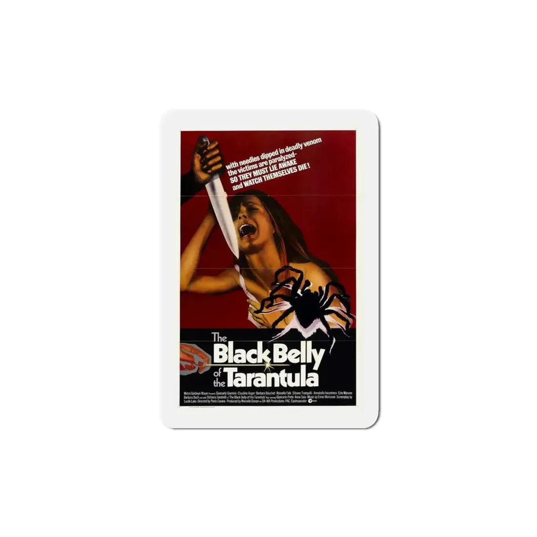 Black Belly of the Tarantula 1972 Movie Poster Refrigerator Magnet - The Sticker Space