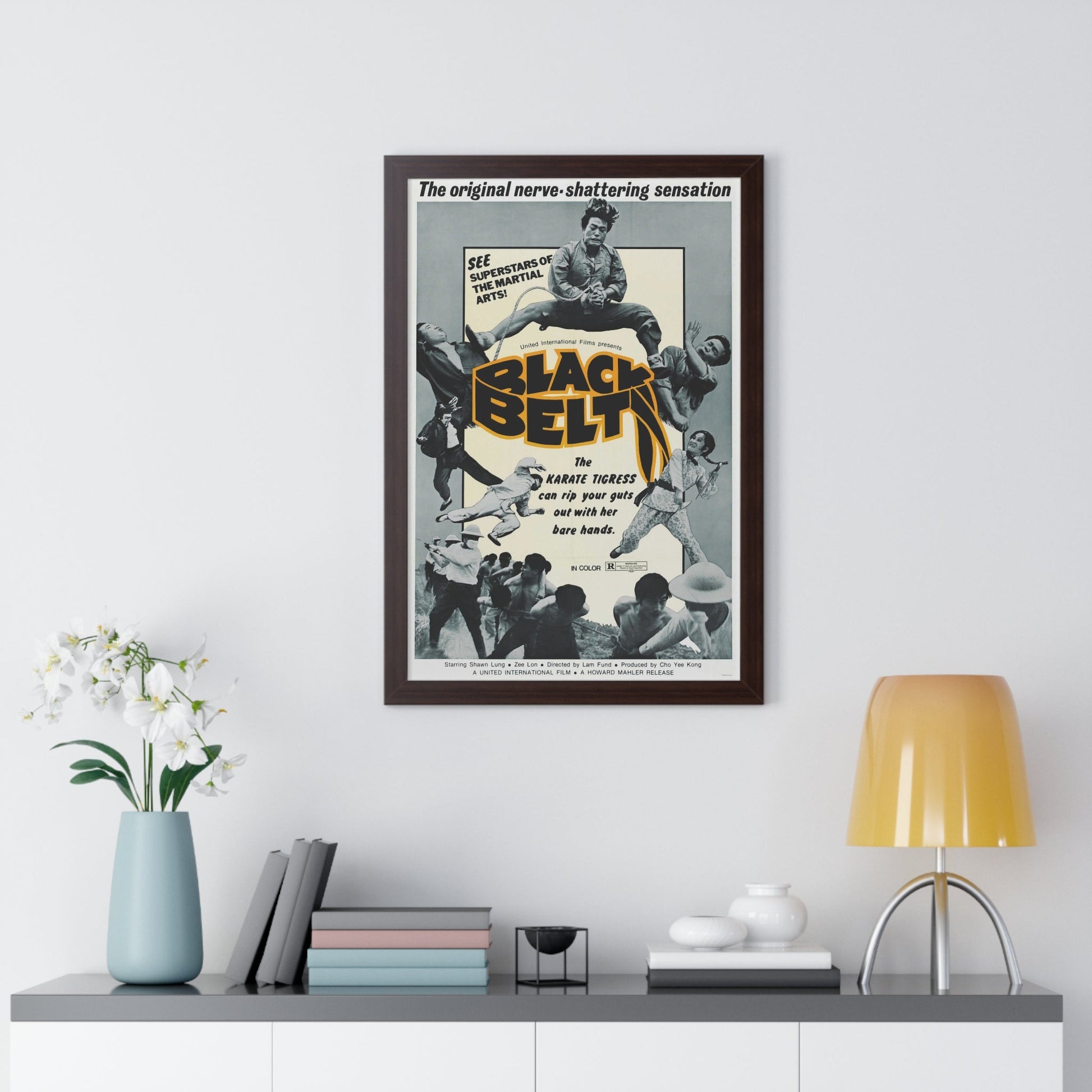 BLACK BELT 1973 - Framed Movie Poster-The Sticker Space