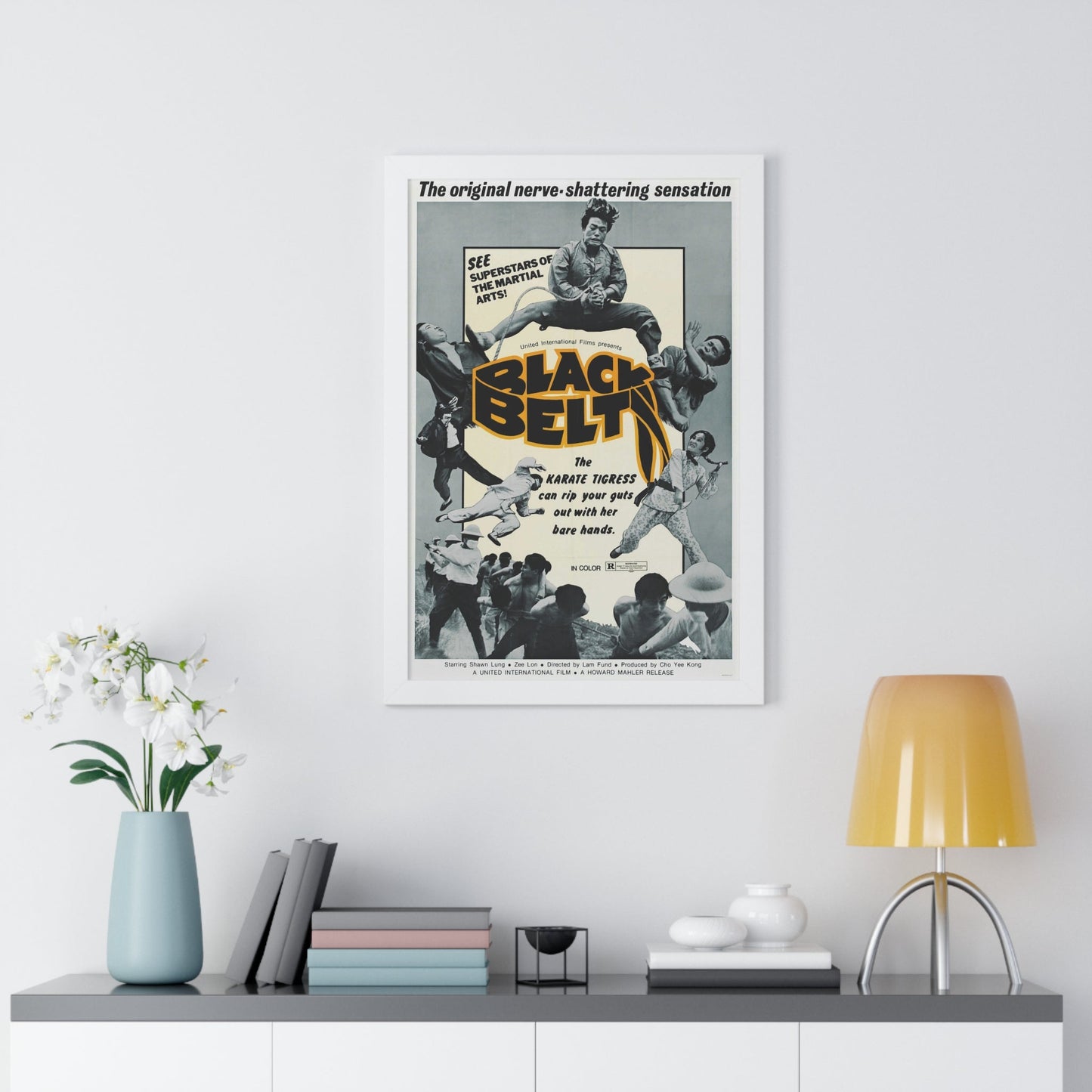 BLACK BELT 1973 - Framed Movie Poster-The Sticker Space