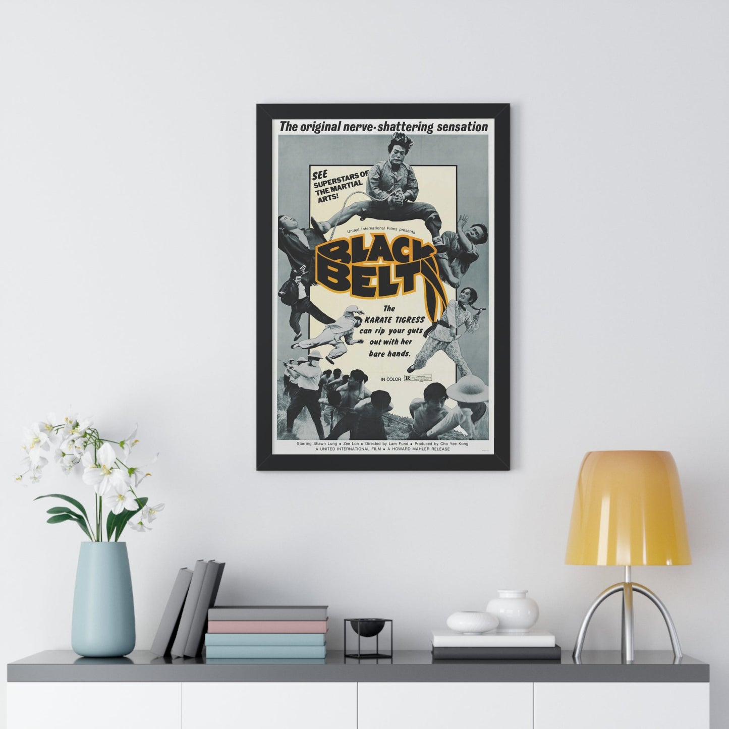 BLACK BELT 1973 - Framed Movie Poster-The Sticker Space