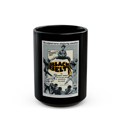 BLACK BELT 1973 Movie Poster - Black Coffee Mug-15oz-The Sticker Space