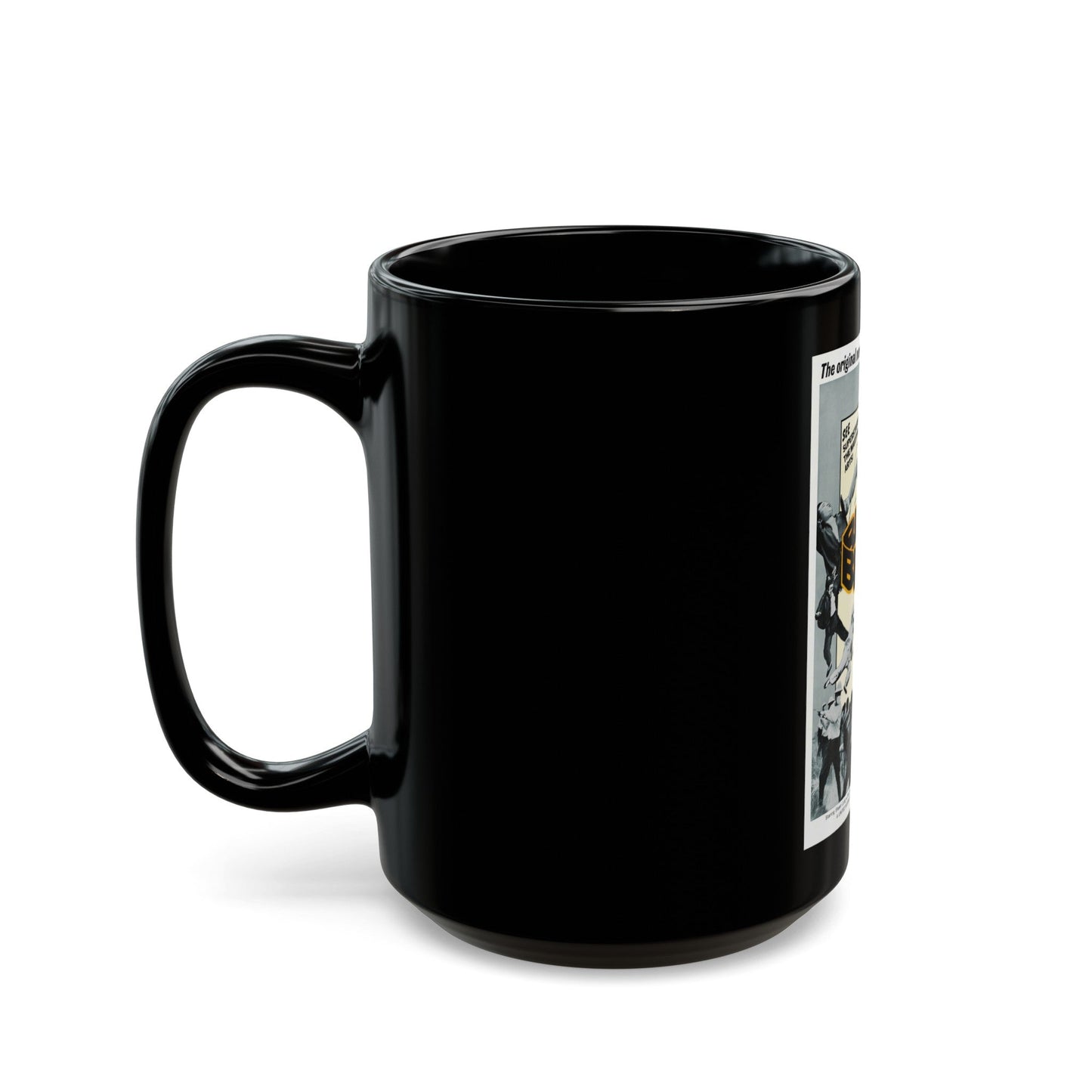 BLACK BELT 1973 Movie Poster - Black Coffee Mug-The Sticker Space