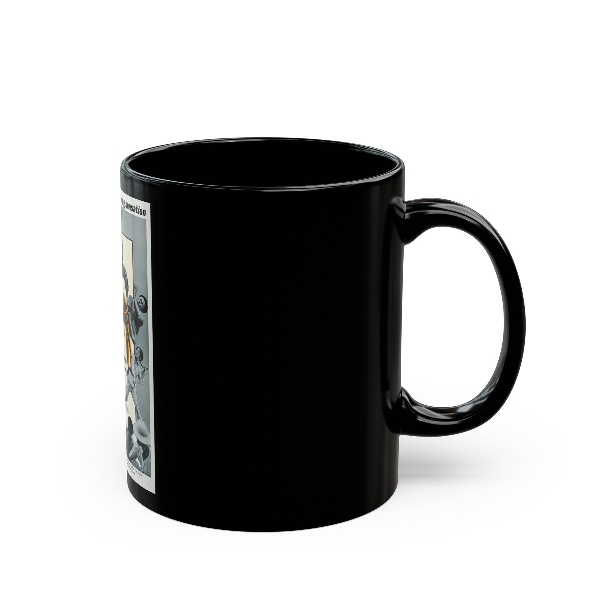 BLACK BELT 1973 Movie Poster - Black Coffee Mug-The Sticker Space