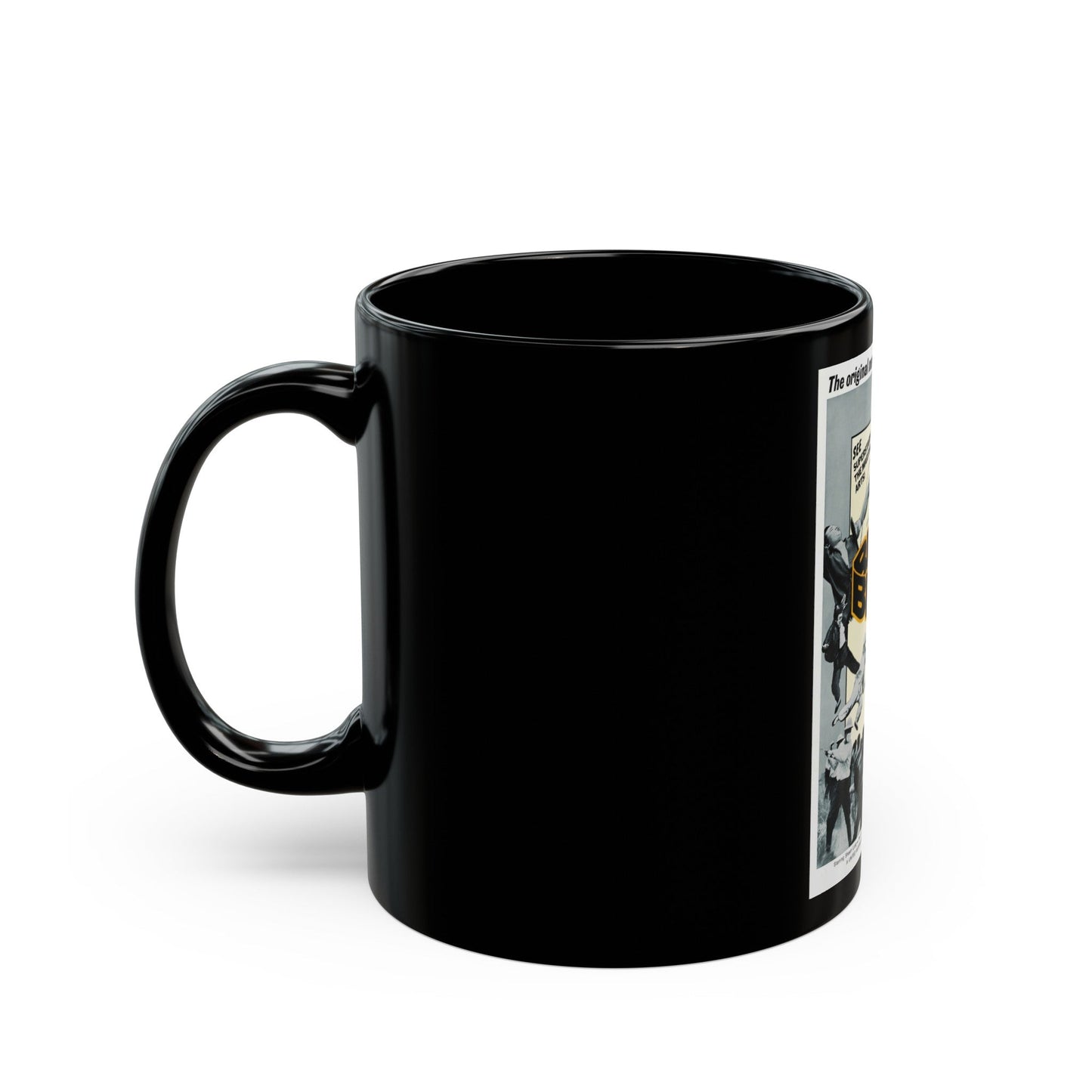 BLACK BELT 1973 Movie Poster - Black Coffee Mug-The Sticker Space