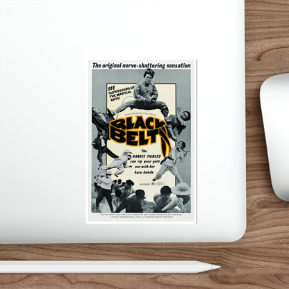 BLACK BELT 1973 Movie Poster STICKER Vinyl Die-Cut Decal-The Sticker Space