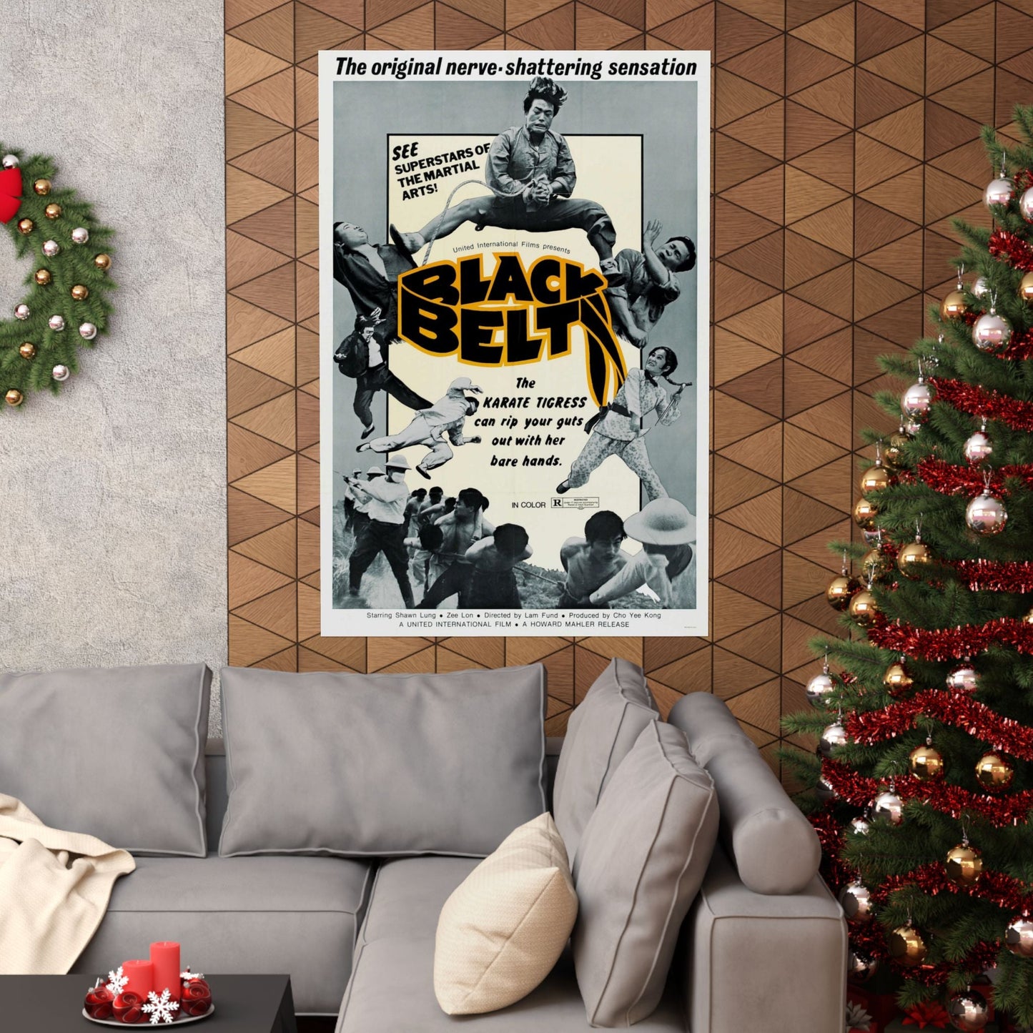 BLACK BELT 1973 - Paper Movie Poster-The Sticker Space