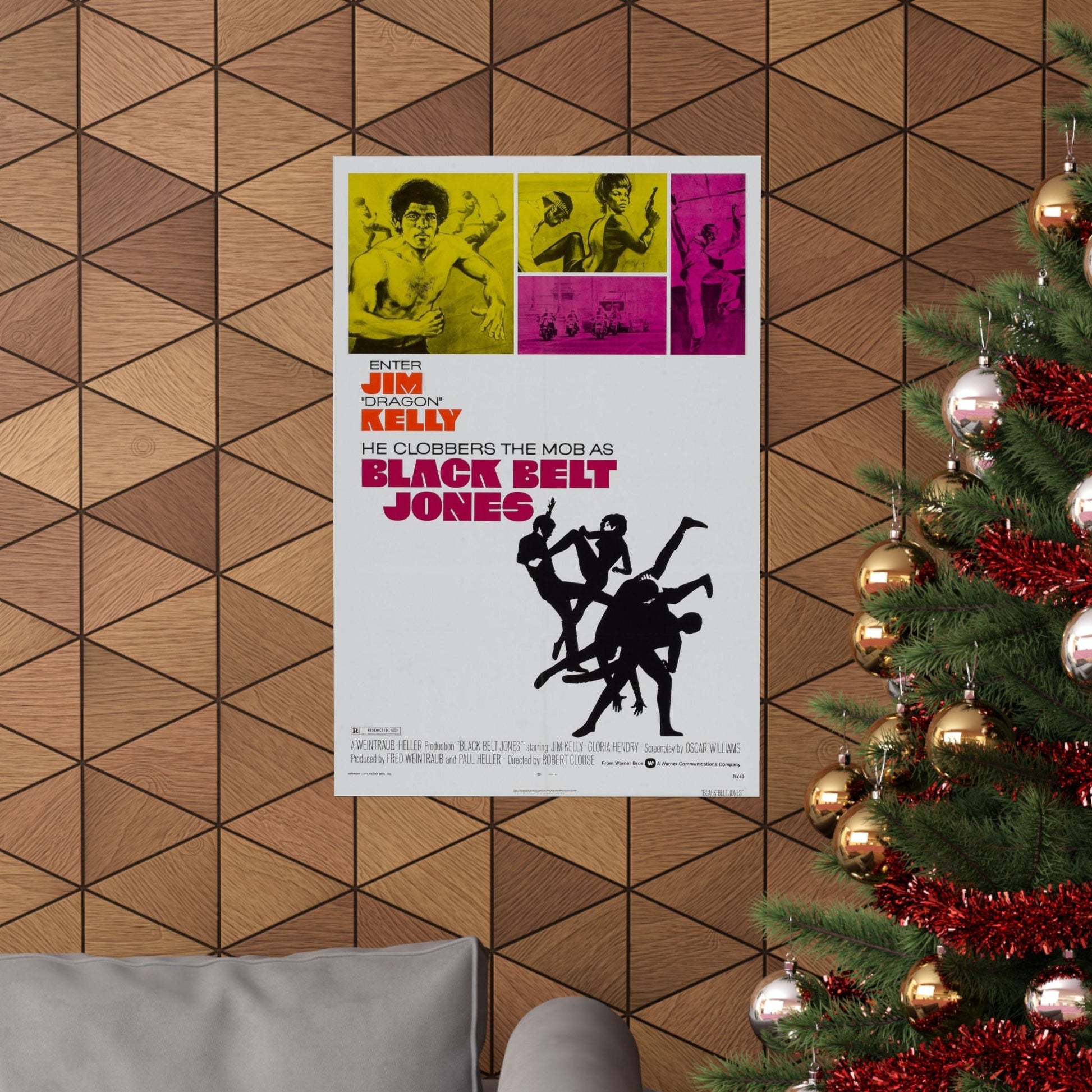 BLACK BELT JONES 1974 - Paper Movie Poster-The Sticker Space