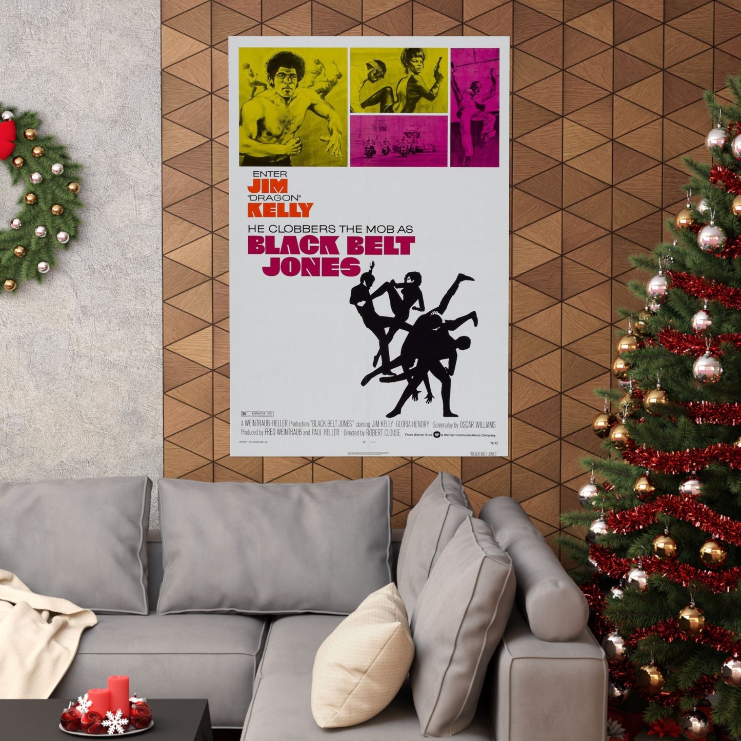 BLACK BELT JONES 1974 - Paper Movie Poster-The Sticker Space