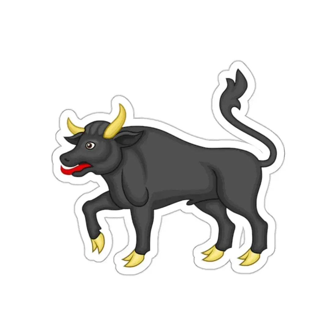 Black Bull of Clarence Badge of Edward IV STICKER Vinyl Die-Cut Decal - The Sticker Space