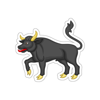 Black Bull of Clarence Badge of Edward IV STICKER Vinyl Die-Cut Decal-White-The Sticker Space