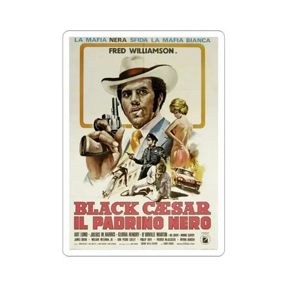 Black Caesar 1973 2 Movie Poster STICKER Vinyl Die-Cut Decal 3 Inch - The Sticker Space