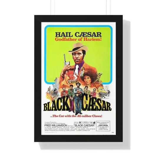 BLACK CAESAR 1973 - Framed Movie Poster 16″ x 24″ Black - The Sticker Space