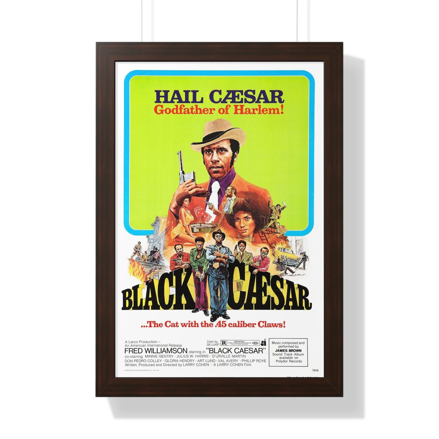 BLACK CAESAR 1973 - Framed Movie Poster-16″ x 24″-The Sticker Space