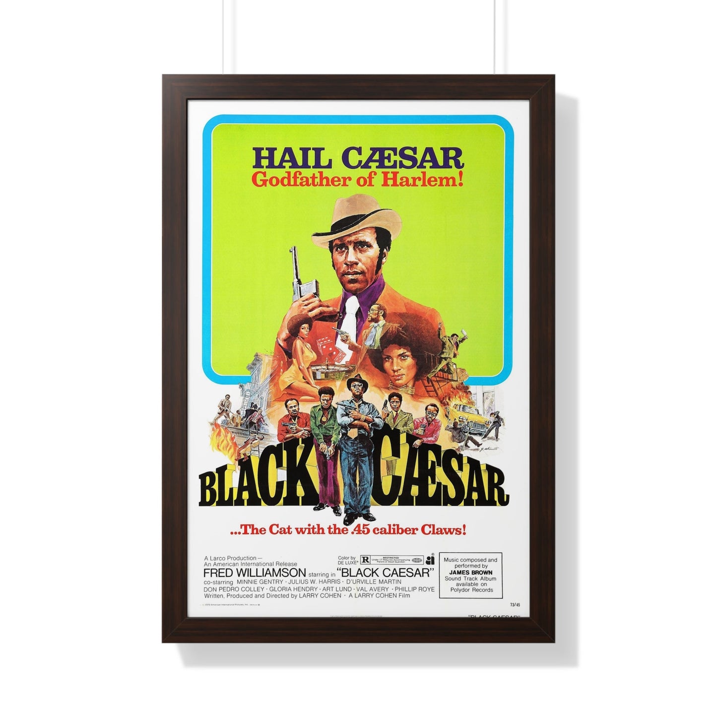 BLACK CAESAR 1973 - Framed Movie Poster-20" x 30"-The Sticker Space