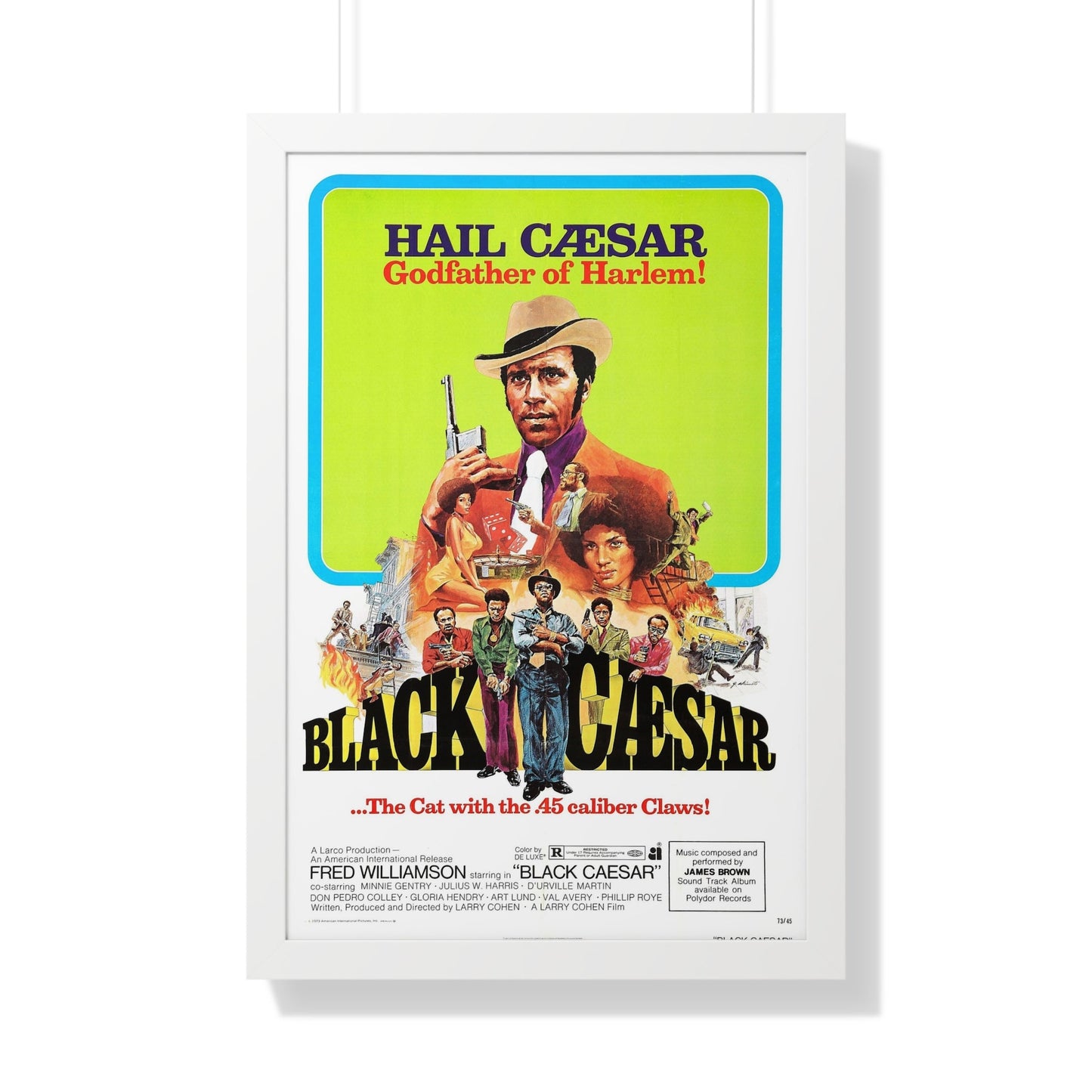 BLACK CAESAR 1973 - Framed Movie Poster-20" x 30"-The Sticker Space