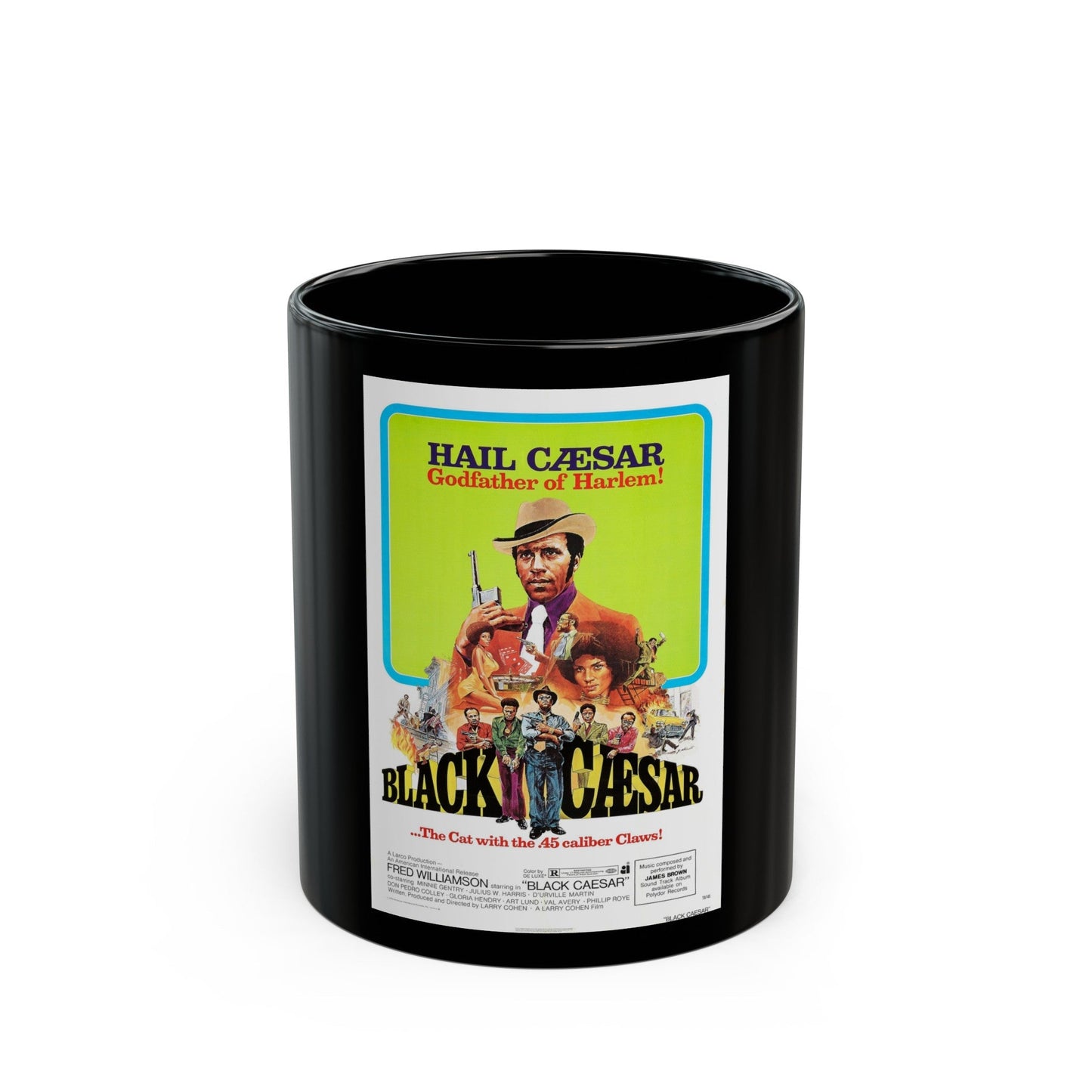 BLACK CAESAR 1973 Movie Poster - Black Coffee Mug-11oz-The Sticker Space