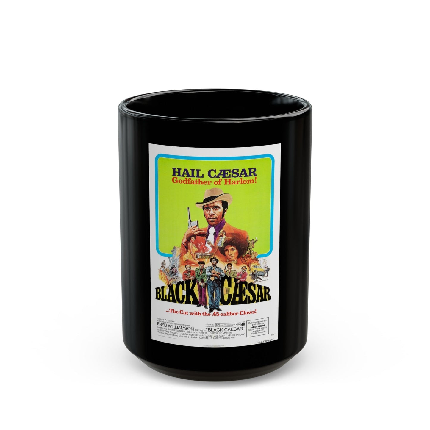 BLACK CAESAR 1973 Movie Poster - Black Coffee Mug-15oz-The Sticker Space