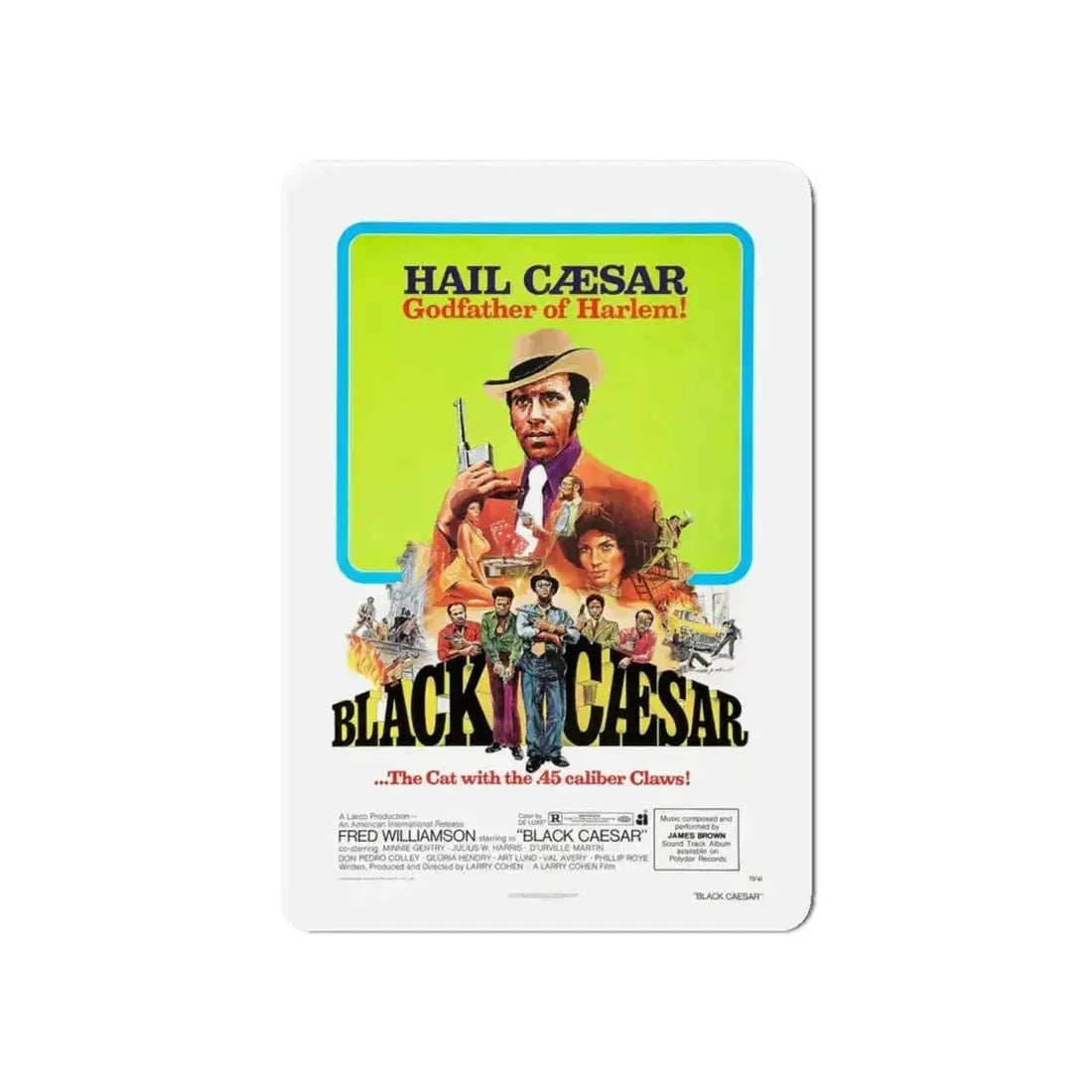 BLACK CAESAR 1973 Movie Poster - Refrigerator Magnet - The Sticker Space