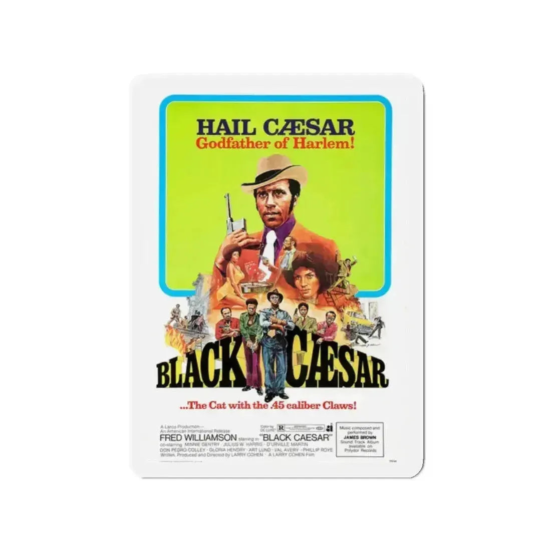 BLACK CAESAR 1973 Movie Poster - Refrigerator Magnet - The Sticker Space