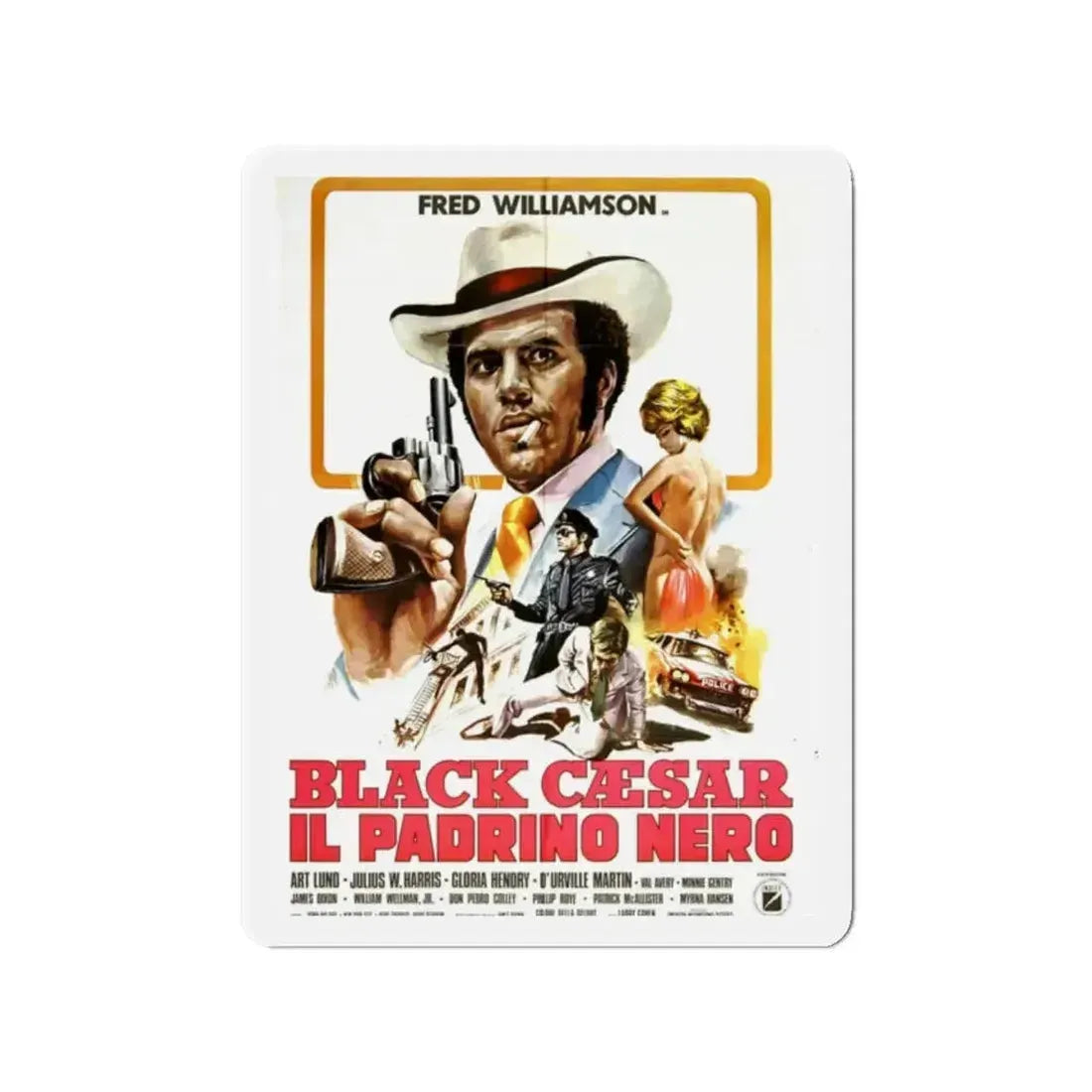 BLACK CAESAR (2) 1973 Movie Poster - Refrigerator Magnet - The Sticker Space