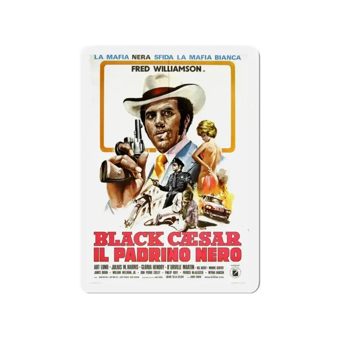 BLACK CAESAR (2) 1973 Movie Poster - Refrigerator Magnet - The Sticker Space