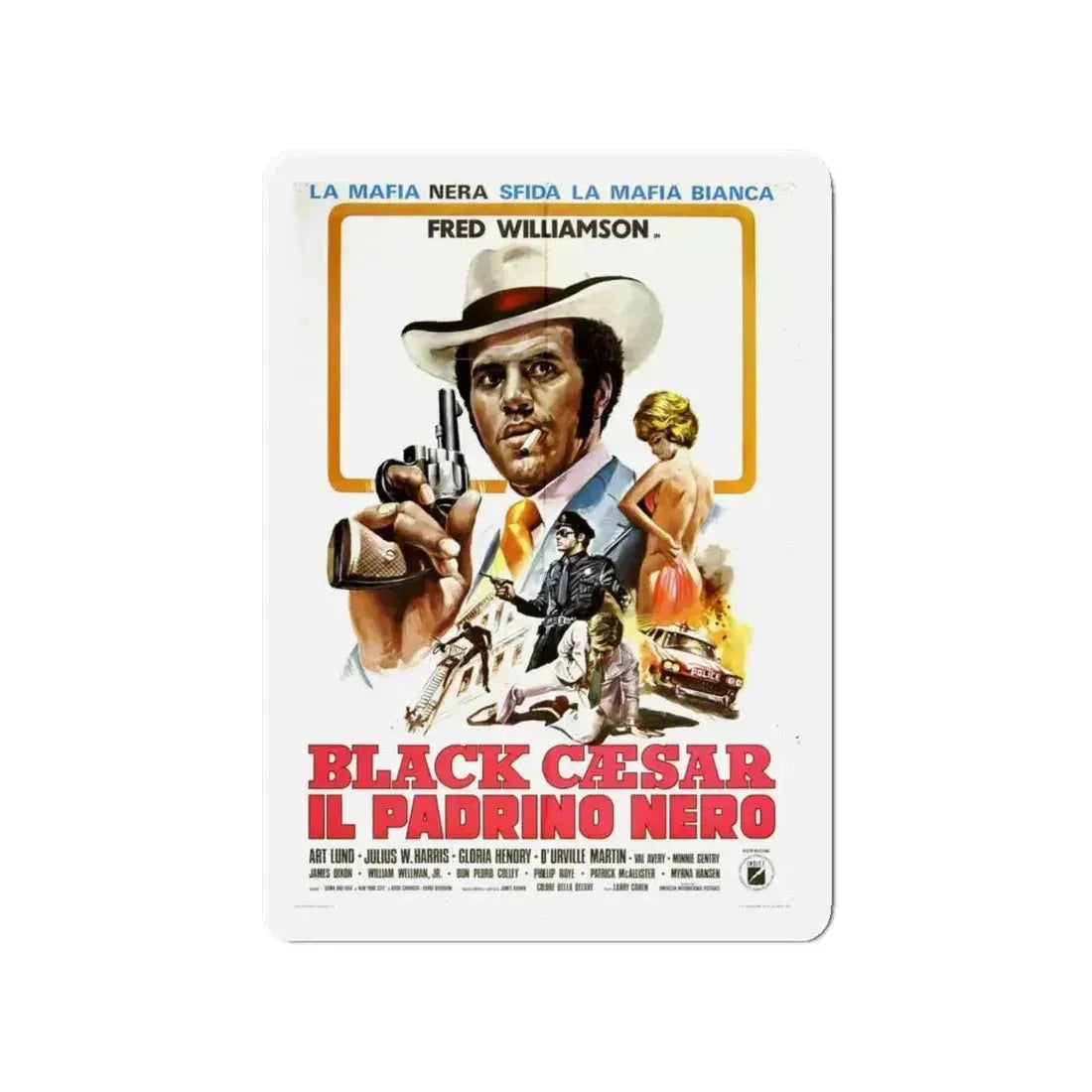 BLACK CAESAR (2) 1973 Movie Poster - Refrigerator Magnet - The Sticker Space