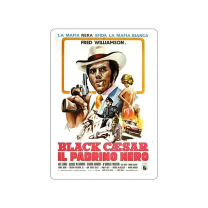 BLACK CAESAR (2) 1973 Movie Poster STICKER Vinyl Die-Cut Decal 3 Inch - The Sticker Space