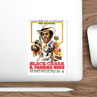 BLACK CAESAR (2) 1973 Movie Poster STICKER Vinyl Die-Cut Decal-The Sticker Space