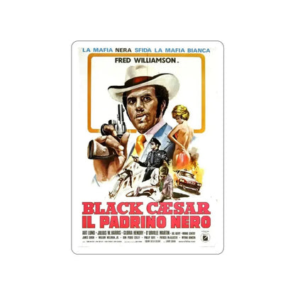 BLACK CAESAR (2) 1973 Movie Poster STICKER Vinyl Die-Cut Decal - The Sticker Space